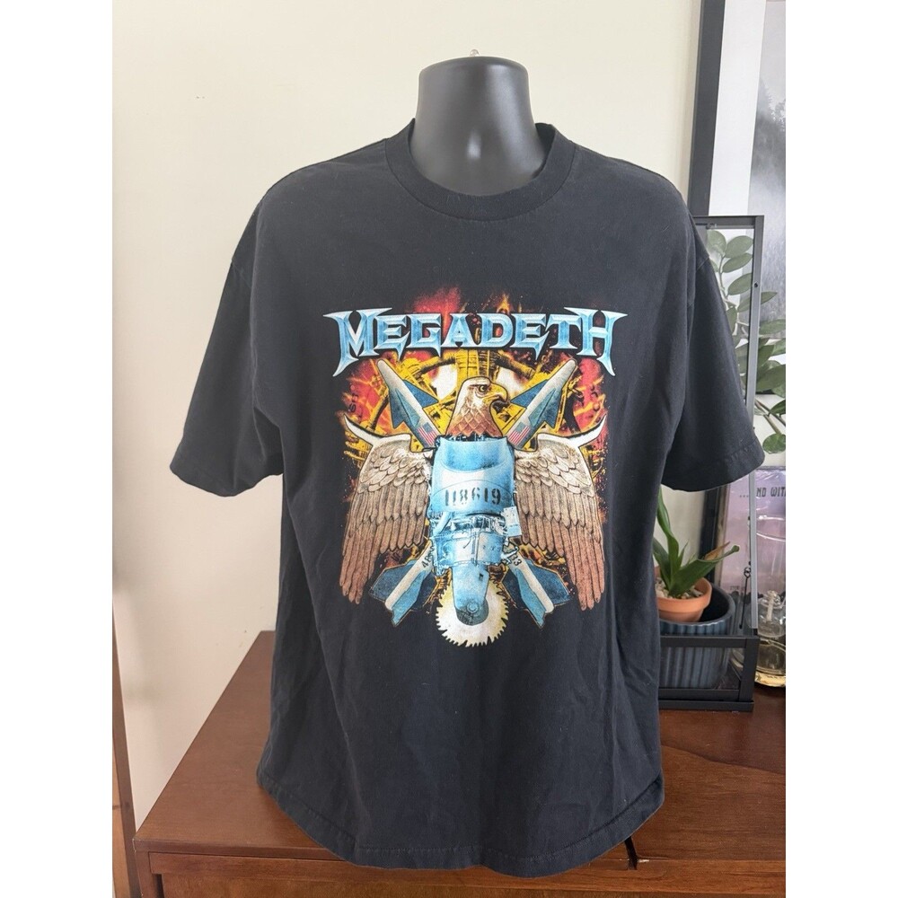 VTG  2005 Megadeath Band Tour Shirt Murina XL Gigantour RARE Y2K Metal